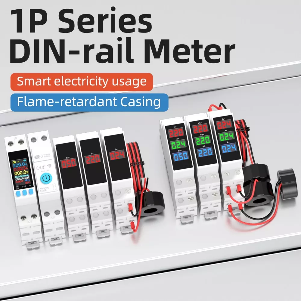 Đồng hồ đo đường ray 1P Din