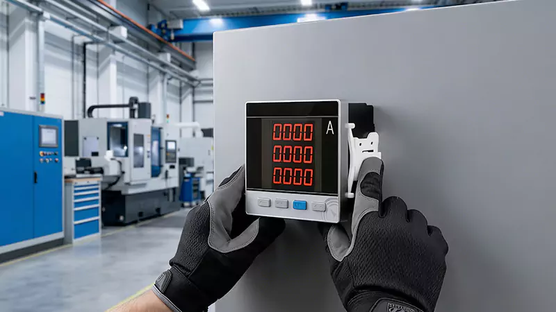 Cách điều chỉnh thông số của ampe kế số ba pha