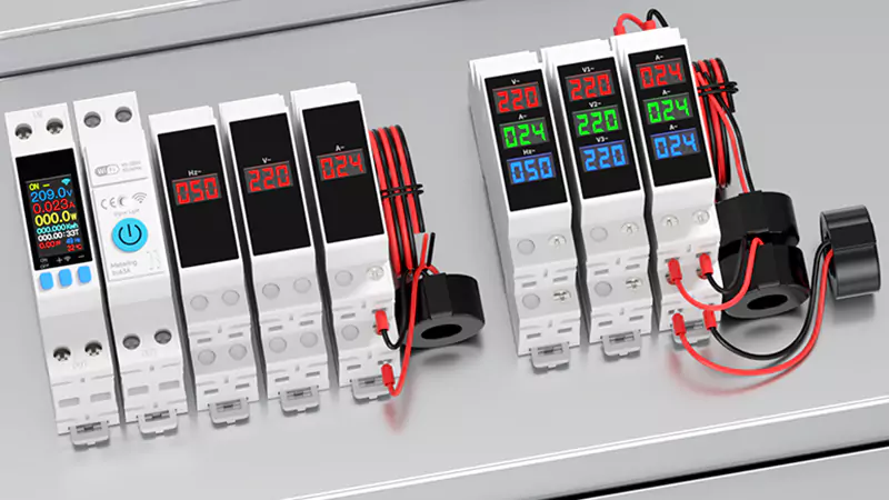 Cách đọc chỉ số của đồng hồ đo điện một pha gắn trên ray