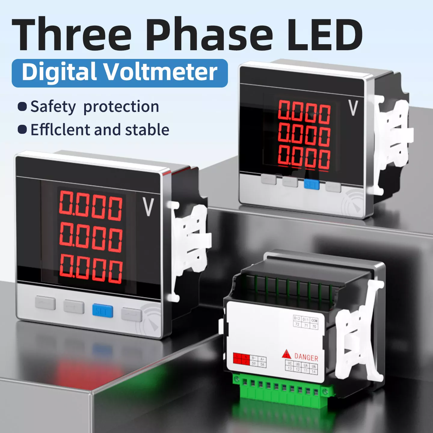 Vôn kế kỹ thuật số LED ba pha