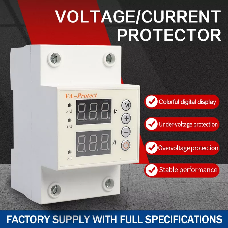 VA Protect Bộ bảo vệ điện áp có thể điều chỉnh màn hình kép
